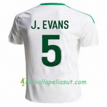Jalkapallo Pelipaidat Pohjois-Irlanti JONNY EVANS Vieraspaita 2016/17 Lyhythihainen