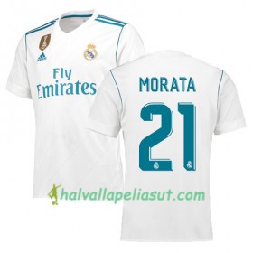Jalkapallo Pelipaidat Real Madrid MORATA 21 Kotipaita 2017-2018 Lyhythihainen