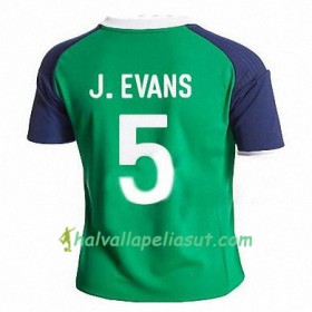 Jalkapallo Pelipaidat Pohjois-Irlanti JONNY EVANS Kotipaita 2016/17 Lyhythihainen