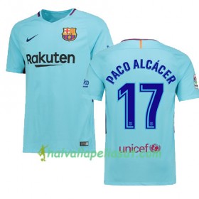Jalkapallo Pelipaidat FC Barcelona Paco Alcacer 17 Vieraspaita 2017-2018 Lyhythihainen
