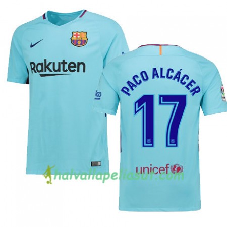 Jalkapallo Pelipaidat FC Barcelona Paco Alcacer 17 Vieraspaita 2017-2018 Lyhythihainen