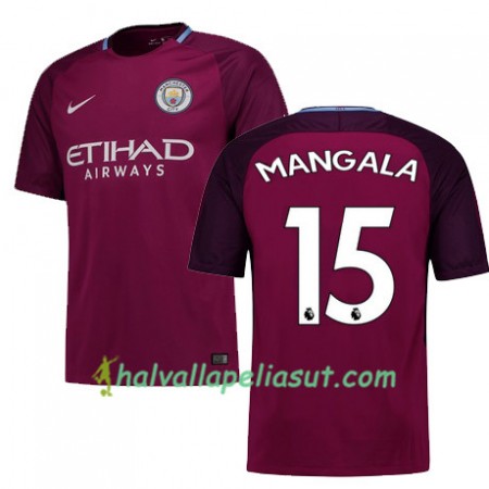 Jalkapallo Pelipaidat Manchester City MANGALA 15 Vieraspaita 2017-2018 Lyhythihainen