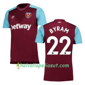 Jalkapallo Pelipaidat West Ham United BYRAM Kotipaita 2017-2018 Lyhythihainen