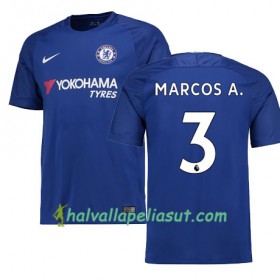 Jalkapallo Pelipaidat Chelsea MARCOS A 3 Kotipaita 2017-2018 Lyhythihainen