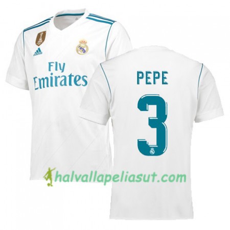 Jalkapallo Pelipaidat Real Madrid PEPE 3 Kotipaita 2017-2018 Lyhythihainen