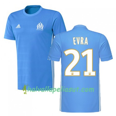 Jalkapallo Pelipaidat Olympique de Marseille Patrice Evra 21 Vieraspaita 2017-2018 Lyhythihainen
