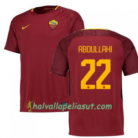 Jalkapallo Pelipaidat AS Roma ABDULLAHI 22 Kotipaita 2017-2018 Lyhythihainen