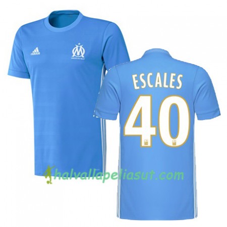 Jalkapallo Pelipaidat Olympique de Marseille FLORIAN ESCALES 40 Vieraspaita 2017-2018 Lyhythihainen