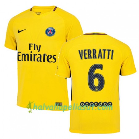 Jalkapallo Pelipaidat Paris SG MARCO VERRATTI 6 Vieraspaita 2017-2018 Lyhythihainen