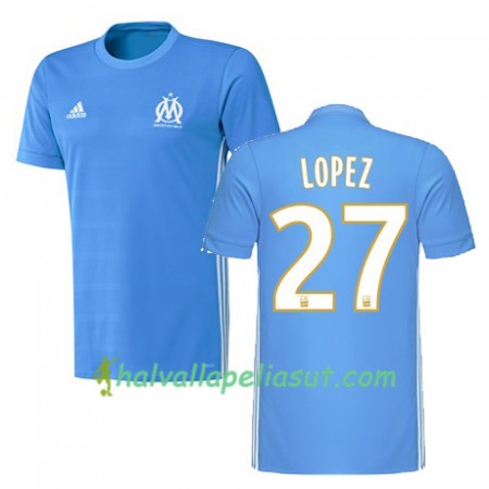 Jalkapallo Pelipaidat Olympique de Marseille MAXIME LOPEZ 27 Vieraspaita 2017-2018 Lyhythihainen