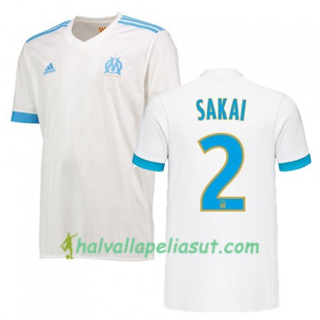Jalkapallo Pelipaidat Olympique de Marseille HIROKI SAKAI 2 Kotipaita 2017-2018 Lyhythihainen