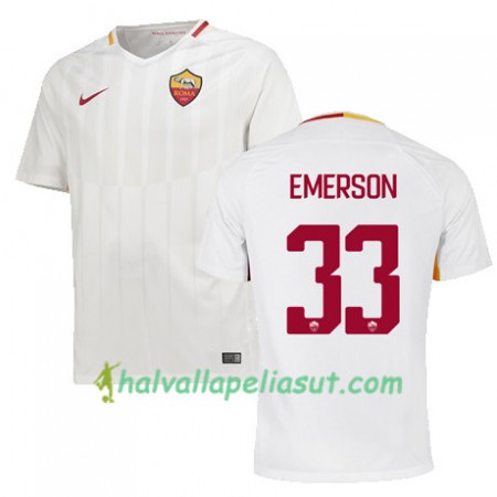 Jalkapallo Pelipaidat AS Roma EMERSON 33 Vieraspaita 2017-2018 Lyhythihainen