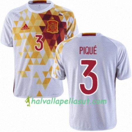 Jalkapallo Pelipaidat Espanja GERARD PIQUE Vieraspaita Euro 2016
