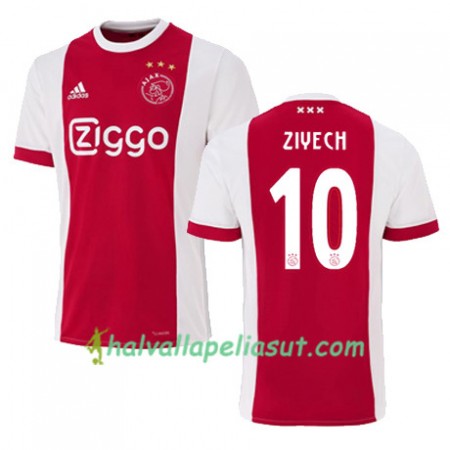 Jalkapallo Pelipaidat AFC Ajax HAKIM ZIYECH 10 Kotipaita 2017-2018 Lyhythihainen