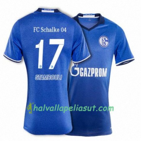 Jalkapallo Pelipaidat FC Schalke 04 STAMBOULI 17 Kotipaita 2017-2018 Lyhythihainen