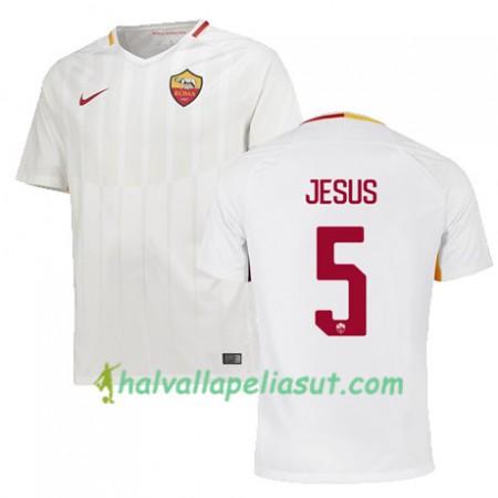 Jalkapallo Pelipaidat AS Roma JESUS 5 Vieraspaita 2017-2018 Lyhythihainen