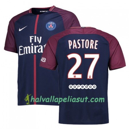 Jalkapallo Pelipaidat Paris SG JAVIER PASTORE 27 Kotipaita 2017-2018 Lyhythihainen