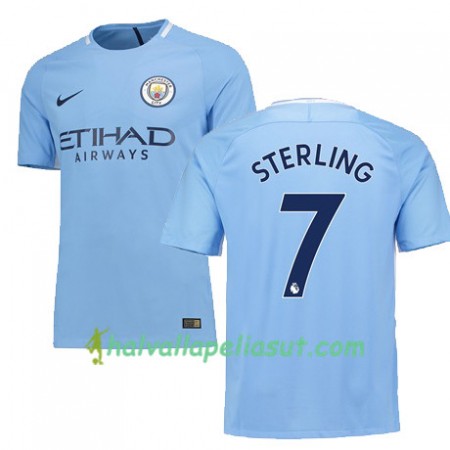 Jalkapallo Pelipaidat Manchester City STERLING 7 Kotipaita 2017-2018 Lyhythihainen