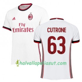 Jalkapallo Pelipaidat AC Milan CUTRONE 63 Vieraspaita 2017-2018 Lyhythihainen