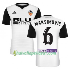 Jalkapallo Pelipaidat Valencia CF MAKSIMOVIC Kotipaita 2017-2018 Lyhythihainen