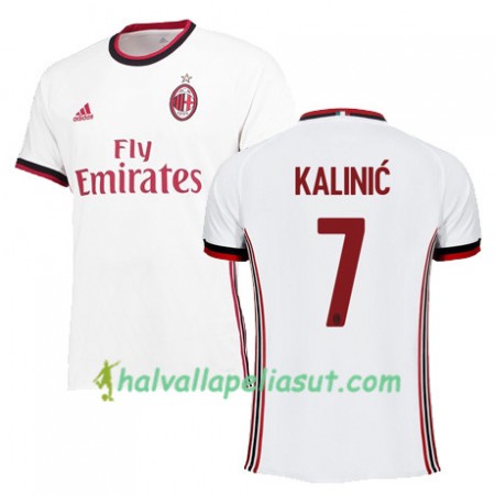 Jalkapallo Pelipaidat AC Milan KALINIC 7 Vieraspaita 2017-2018 Lyhythihainen