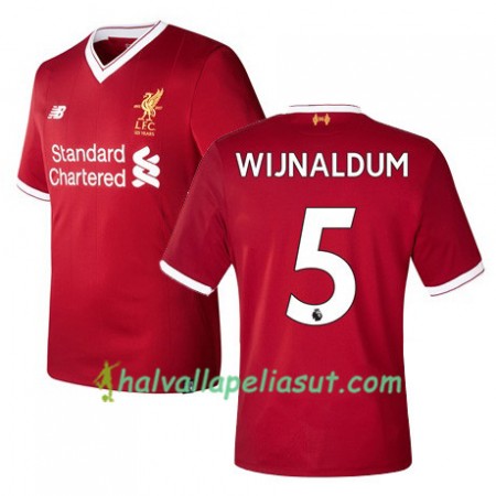 Jalkapallo Pelipaidat Liverpool WIJNALDUM 5 Kotipaita 2017-2018 Lyhythihainen