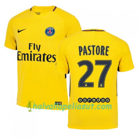 Jalkapallo Pelipaidat Paris SG JAVIER PASTORE 27 Vieraspaita 2017-2018 Lyhythihainen