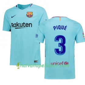 Jalkapallo Pelipaidat FC Barcelona PIQUE 3 Vieraspaita 2017-2018 Lyhythihainen
