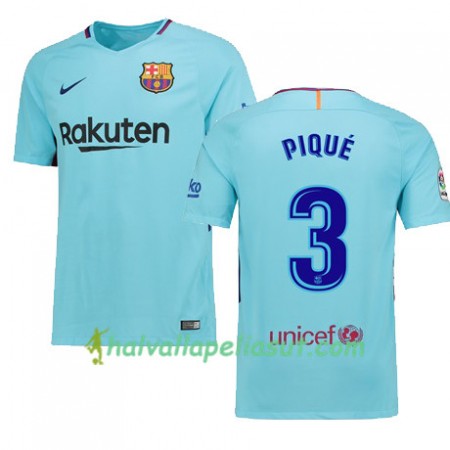 Jalkapallo Pelipaidat FC Barcelona PIQUE 3 Vieraspaita 2017-2018 Lyhythihainen