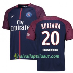 Jalkapallo Pelipaidat Paris SG LAYVIN KURZAWA 20 Kotipaita 2017-2018 Lyhythihainen