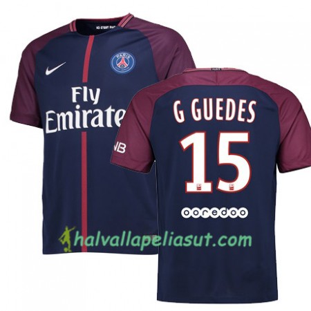 Jalkapallo Pelipaidat Paris SG Goncalo Guedes 15 Kotipaita 2017-2018 Lyhythihainen
