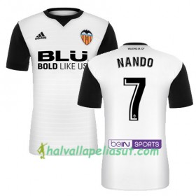 Jalkapallo Pelipaidat Valencia CF NANDO Kotipaita 2017-2018 Lyhythihainen