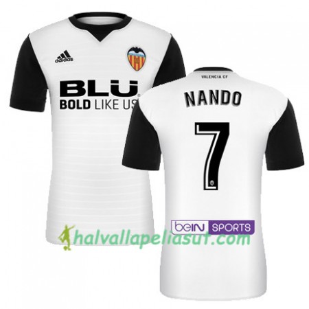 Jalkapallo Pelipaidat Valencia CF NANDO Kotipaita 2017-2018 Lyhythihainen