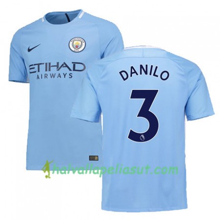 Jalkapallo Pelipaidat Manchester City DANILO 3 Kotipaita 2017-2018 Lyhythihainen