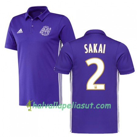 Jalkapallo Pelipaidat Olympique de Marseille HIROKI SAKAI 2 3 Paita 2017-2018 Lyhythihainen