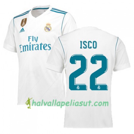 Jalkapallo Pelipaidat Real Madrid ISCO 22 Kotipaita 2017-2018 Lyhythihainen