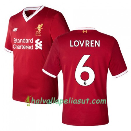 Jalkapallo Pelipaidat Liverpool LOVREN 6 Kotipaita 2017-2018 Lyhythihainen