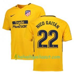 Jalkapallo Pelipaidat Atlético Madrid NICO GAITAN 22 Vieraspaita 2017-2018 Lyhythihainen