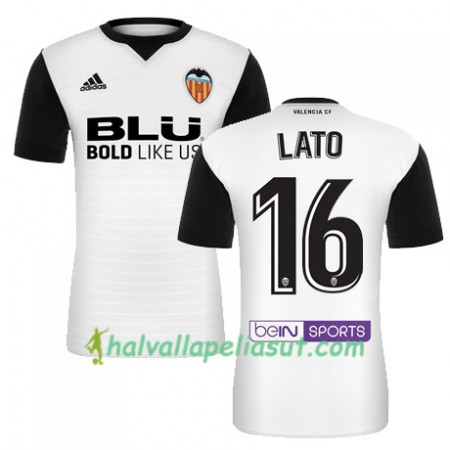 Jalkapallo Pelipaidat Valencia CF LATO Kotipaita 2017-2018 Lyhythihainen
