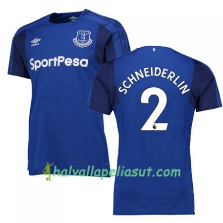 Jalkapallo Pelipaidat Everton SCHNEIDERLIN Kotipaita 2017-2018 Lyhythihainen