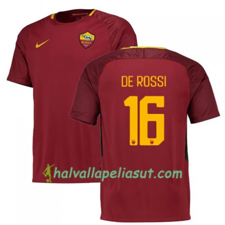 Jalkapallo Pelipaidat AS Roma DE ROSSI 16 Kotipaita 2017-2018 Lyhythihainen