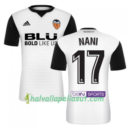 Jalkapallo Pelipaidat Valencia CF NANI Kotipaita 2017-2018 Lyhythihainen
