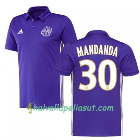 Jalkapallo Pelipaidat Olympique de Marseille MANDANDA 30 3 Paita 2017-2018 Lyhythihainen