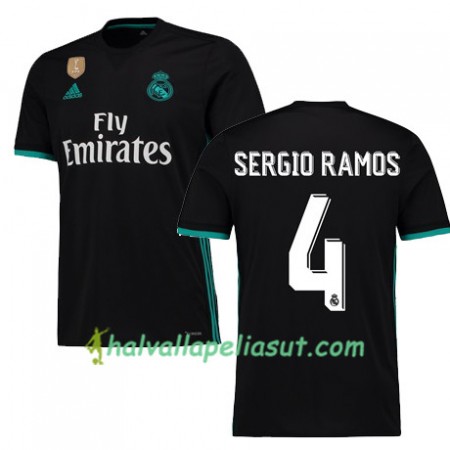 Jalkapallo Pelipaidat Real Madrid SERGIO RAMOS 4 Vieraspaita 2017-2018 Lyhythihainen