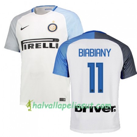 Jalkapallo Pelipaidat Inter BIABIANY 11 Vieraspaita 2017-2018 Lyhythihainen