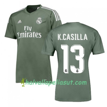 Jalkapallo Pelipaidat Real Madrid K CASILLA 13 Kotipaita 2017-2018 Lyhythihainen