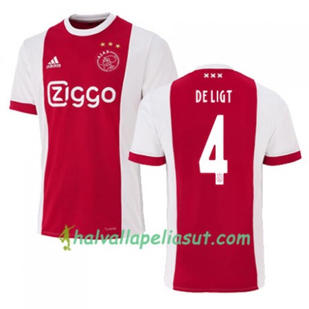 Jalkapallo Pelipaidat AFC Ajax Matthijs de Ligt 4 Kotipaita 2017-2018 Lyhythihainen