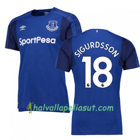 Jalkapallo Pelipaidat Everton SIGURDSSON Kotipaita 2017-2018 Lyhythihainen