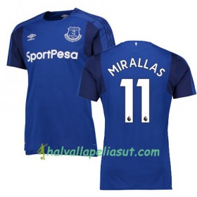 Jalkapallo Pelipaidat Everton MIRALLAS Kotipaita 2017-2018 Lyhythihainen