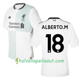 Jalkapallo Pelipaidat Liverpool ALBERTO M 18 Vieraspaita 2017-2018 Lyhythihainen